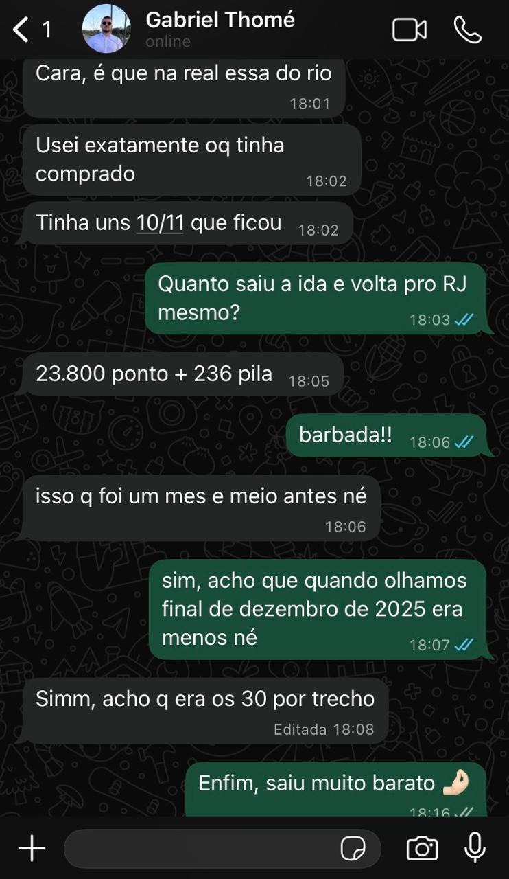 Feedback de Gabriel Thomé